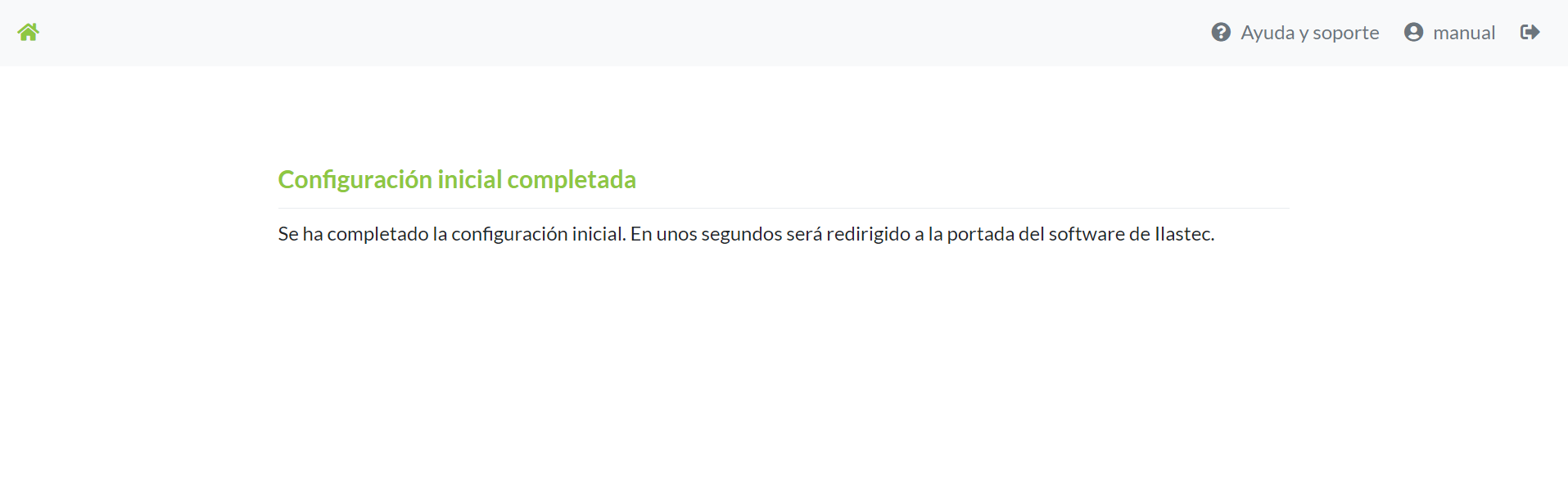 Confirmación final creación de cuenta de usuario